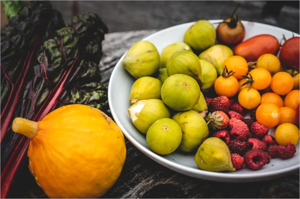 Detail Food Flatlay Gesund Obst Gemüse Bunt Number 17