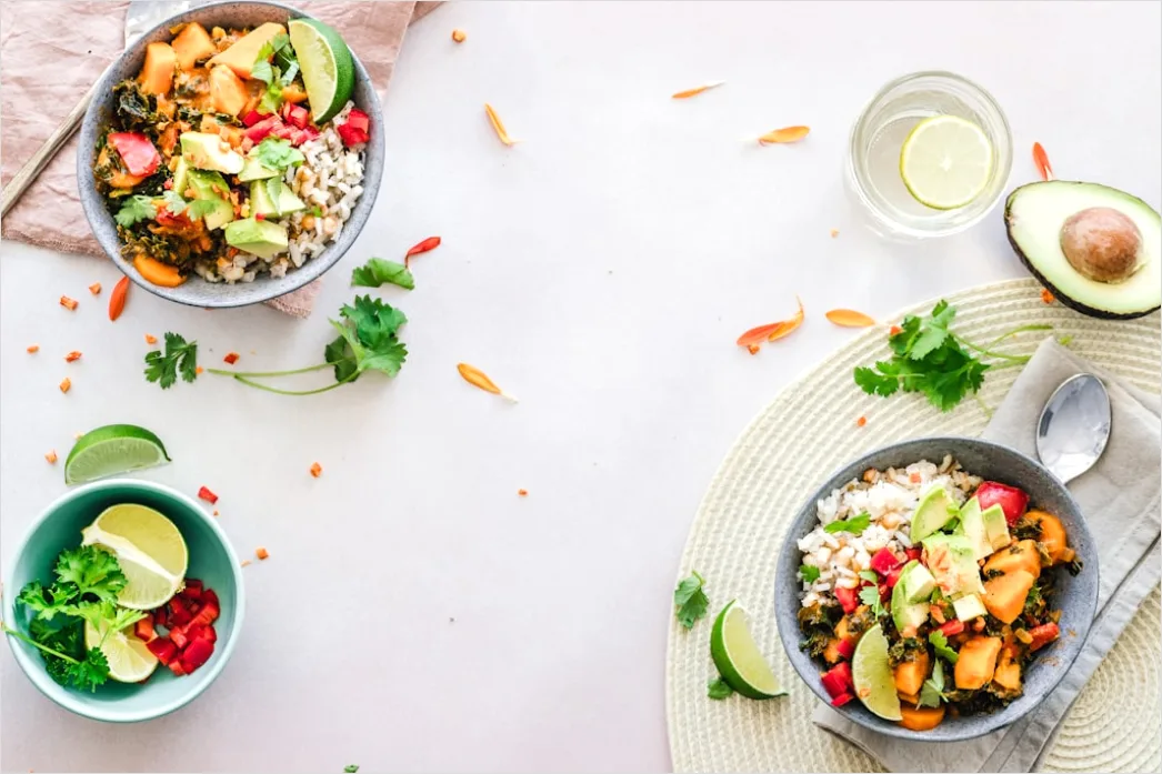 Detail Food Flatlay Gesund Obst Gemüse Bunt Number 3