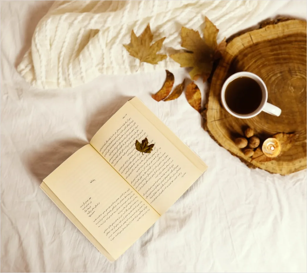 Detail Food Flatlay Kaffee Buch Herbst Stimmung Number 15