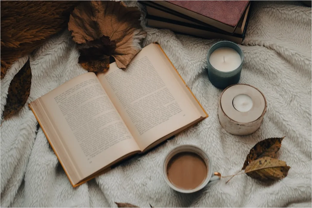 Detail Food Flatlay Kaffee Buch Herbst Stimmung Number 19