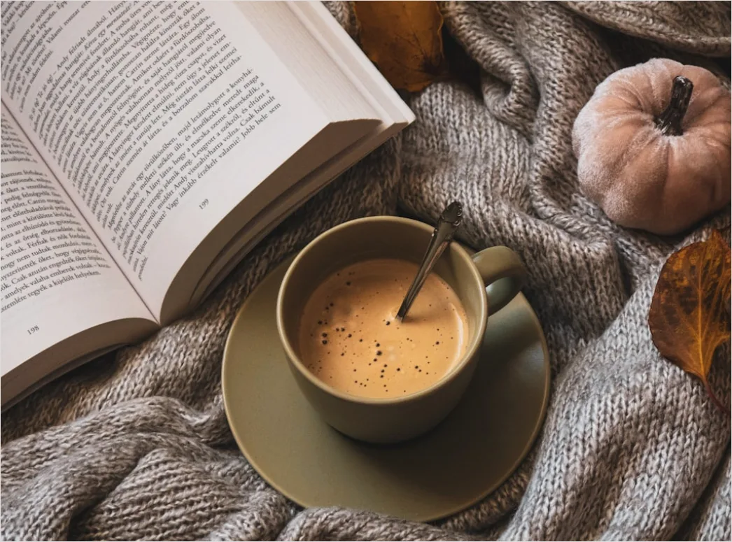 Detail Food Flatlay Kaffee Buch Herbst Stimmung Number 4
