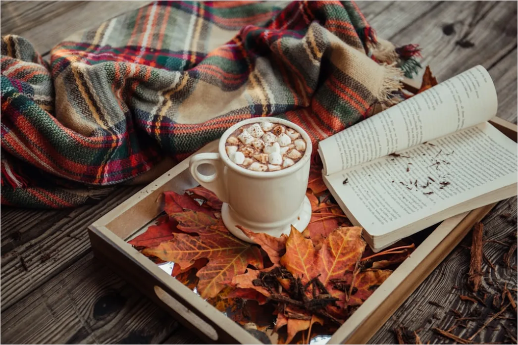 Detail Food Flatlay Kaffee Buch Herbst Stimmung Number 6