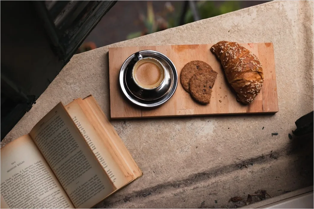 Detail Food Flatlay Kaffee Buch Herbst Stimmung Number 7