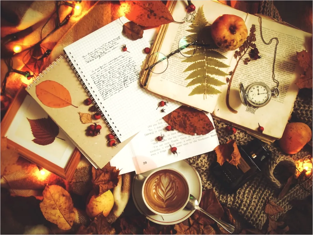 Detail Food Flatlay Kaffee Buch Herbst Stimmung Number 8