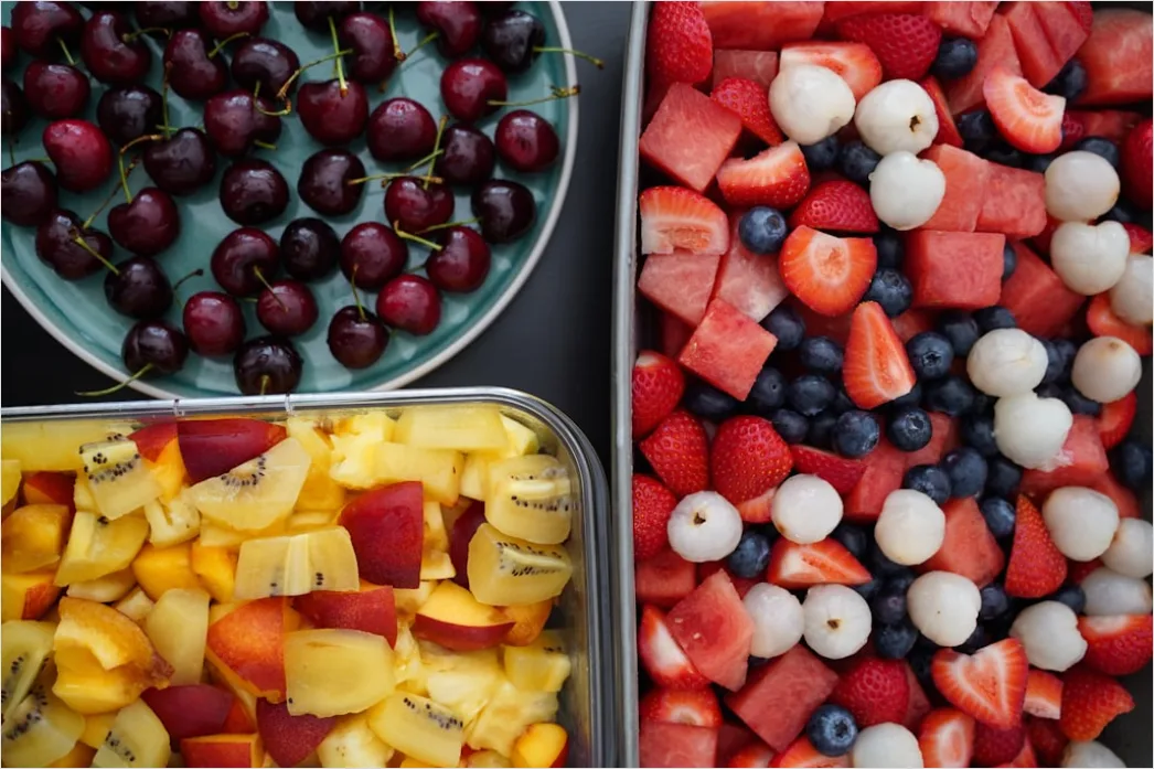 Food Flatlay Sommer Obst Bunt Draufsicht 63cd