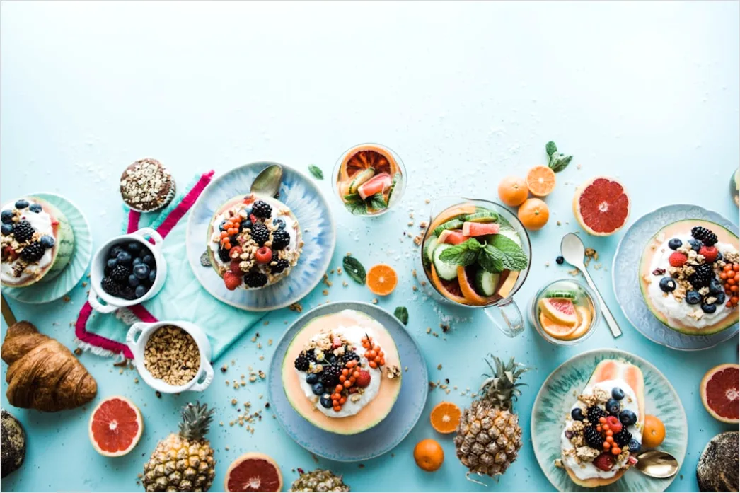 Detail Food Flatlay Sommer Obst Bunt Draufsicht Number 11