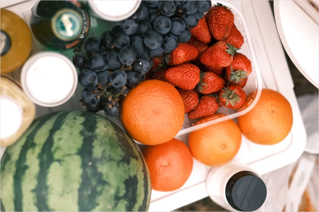 Detail Food Flatlay Sommer Obst Bunt Draufsicht Number 15