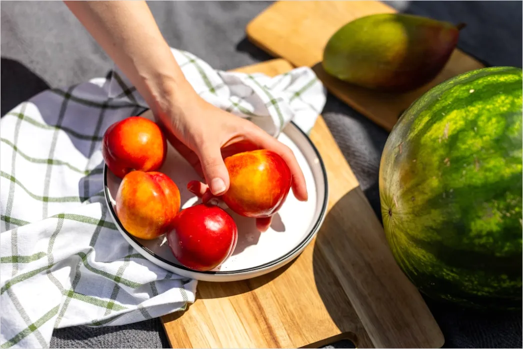 Detail Food Flatlay Sommer Obst Bunt Draufsicht Number 18