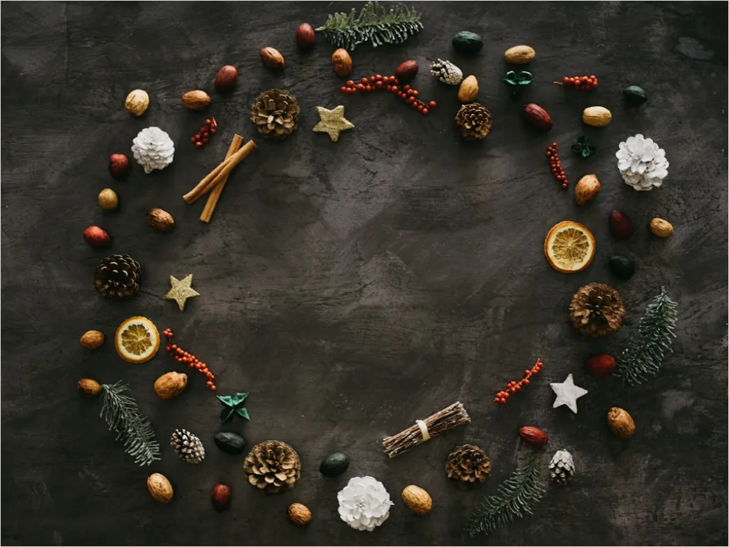 Detail Food Flatlay Weihnachten Gewürze Rustikal Number 6