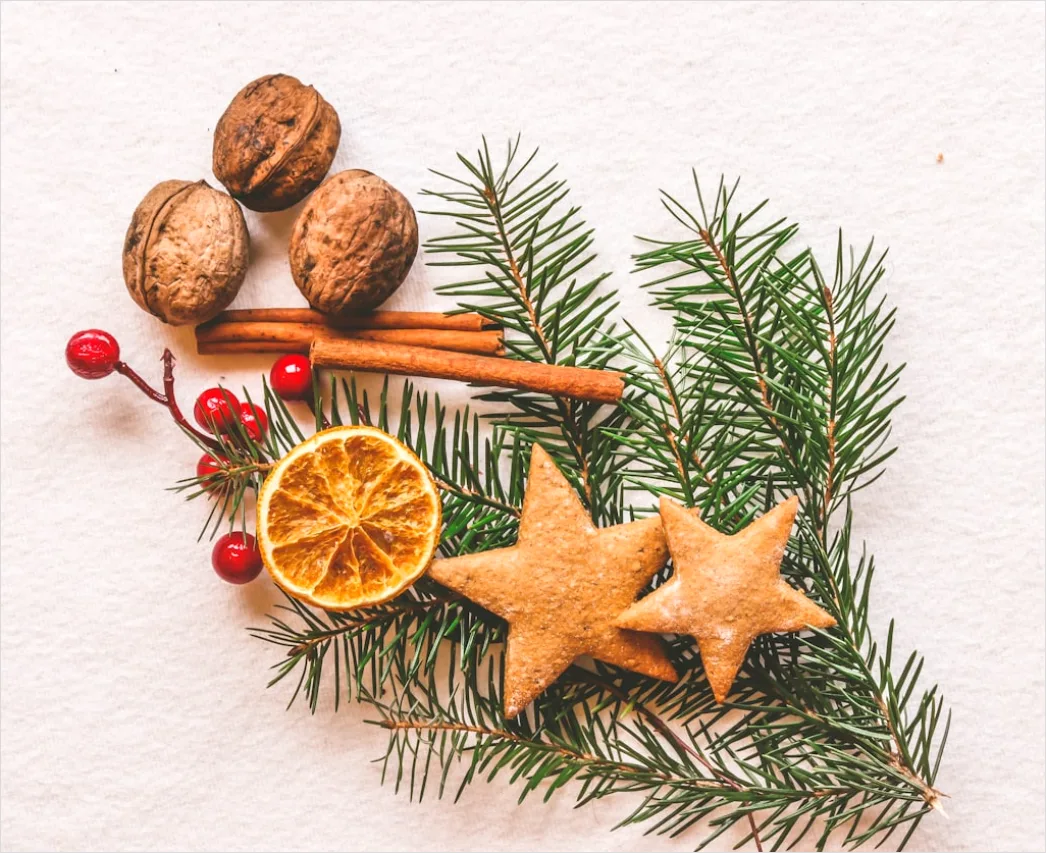 Detail Food Flatlay Weihnachten Gewürze Rustikal Number 7