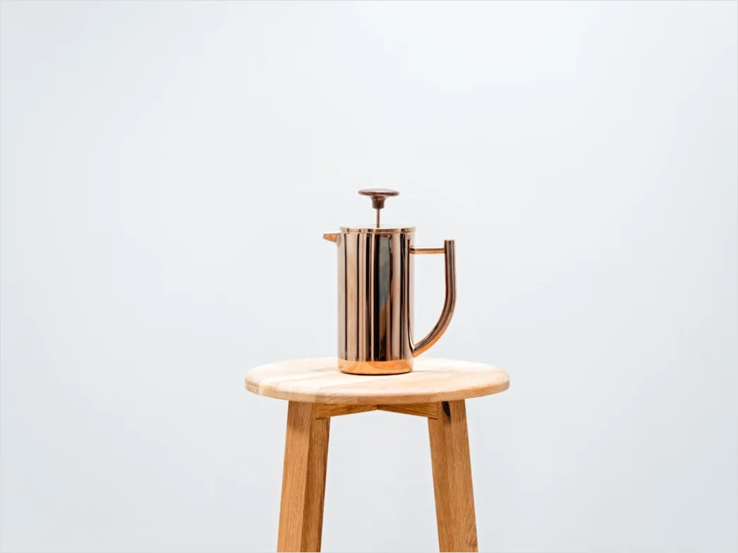 Detail French Press Kaffee Zubereitung ästhetisch Number 16