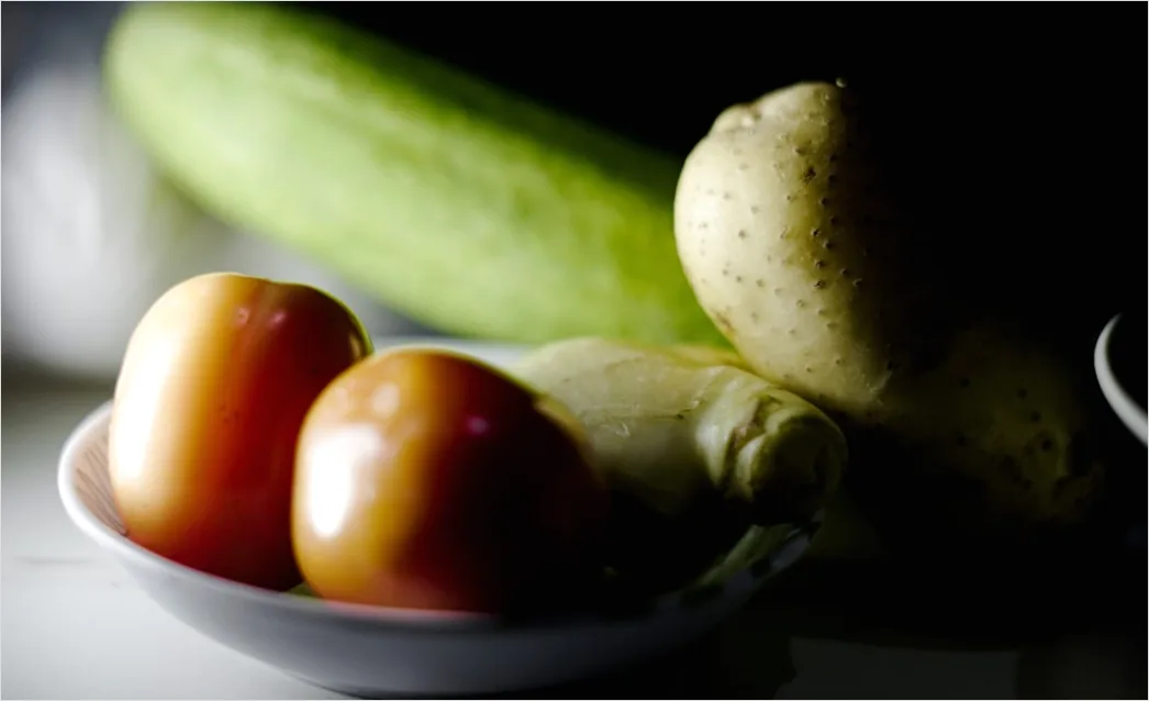 Detail Gazpacho Suppe Teller Nahaufnahme Kalt Number 9