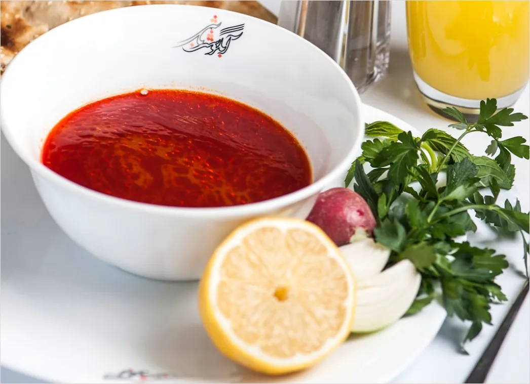 Detail Gazpacho Suppe Teller Nahaufnahme Kalt Number 10