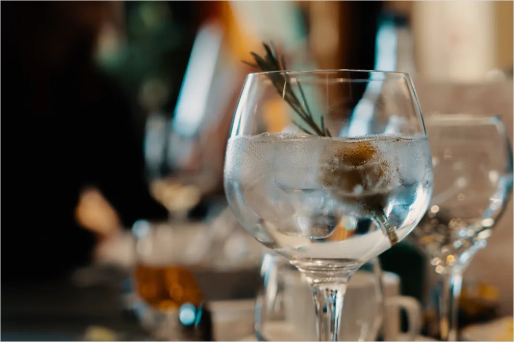 Detail Gin Tonic Glas Gurke Nahaufnahme Number 2