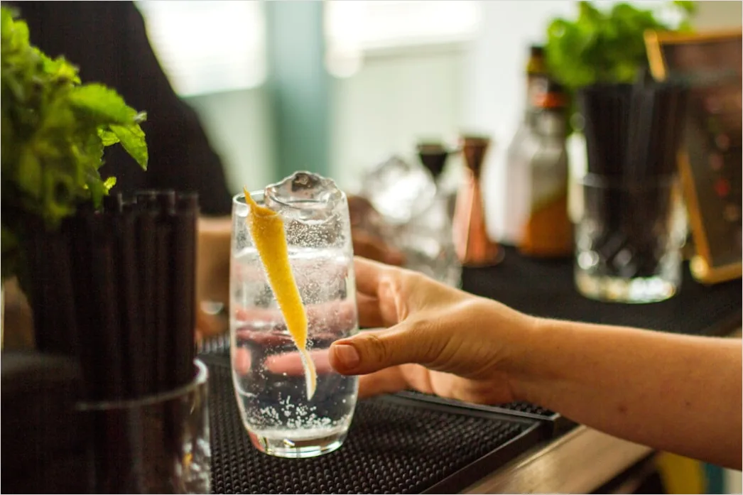 Detail Gin Tonic Glas Gurke Nahaufnahme Number 13