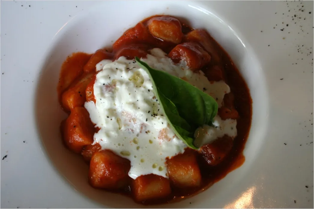 Detail Gnocchi Teller Soße Nahaufnahme Rustikal Number 4