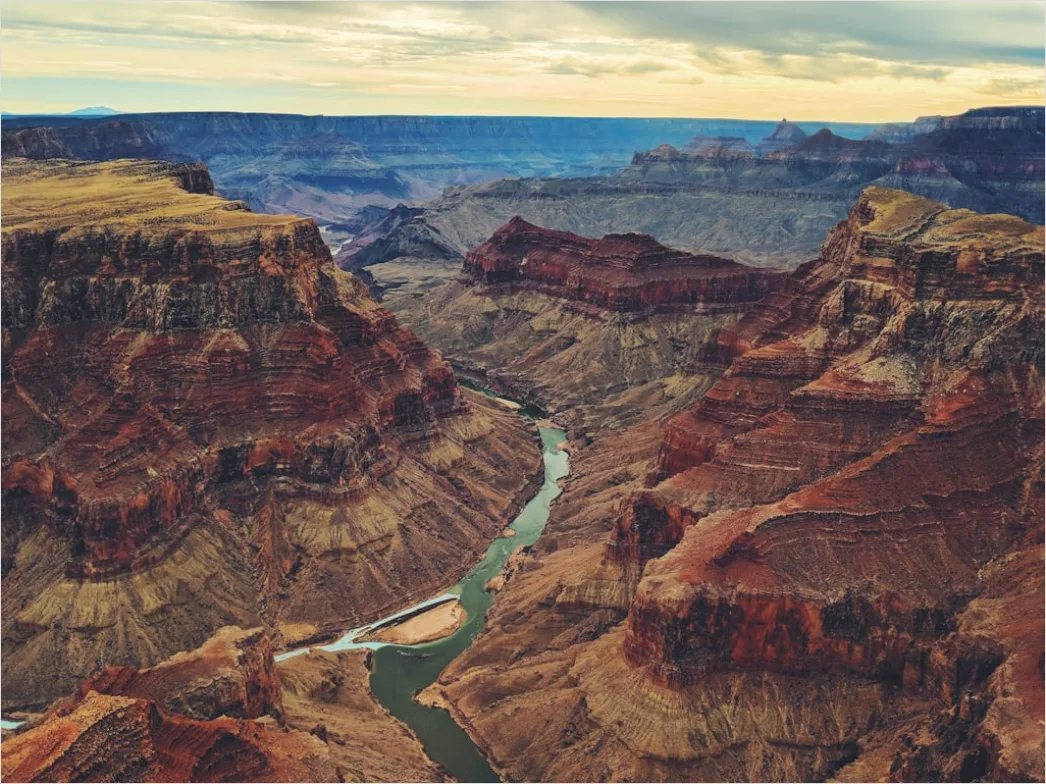 Detail Grand Canyon Sonnenuntergang Panorama Number 2