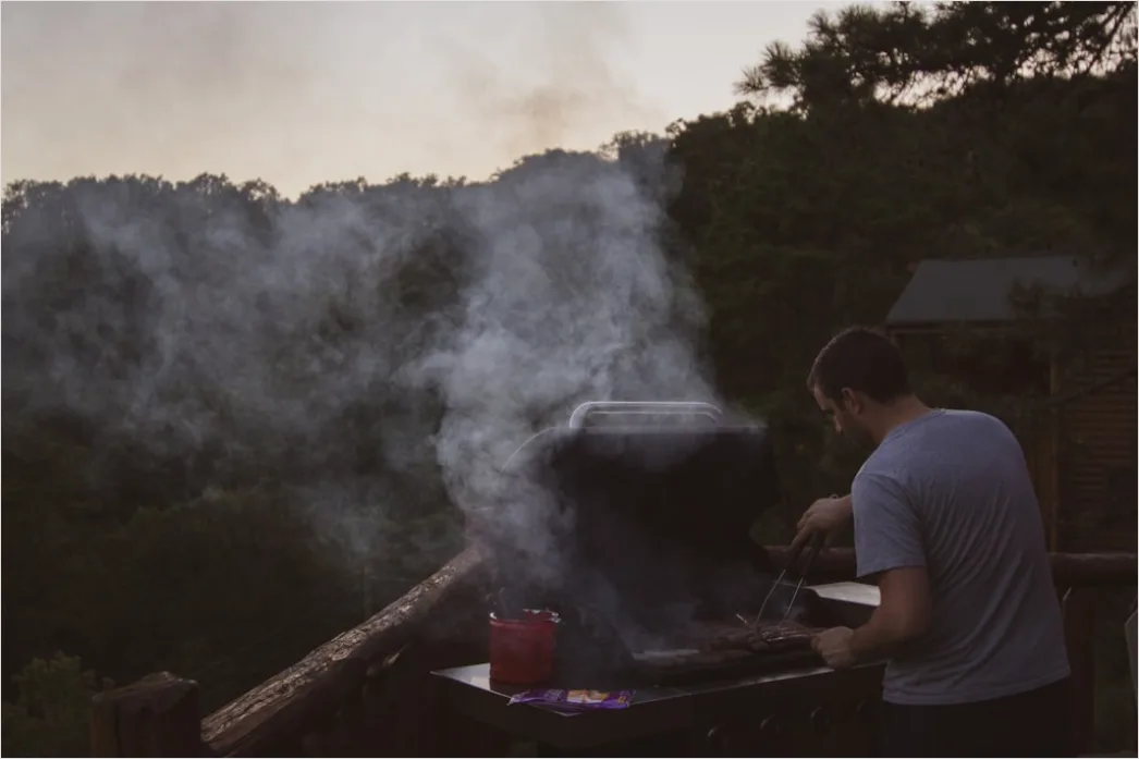 Grill Abend Outdoor Sommer Stimmung Fa66