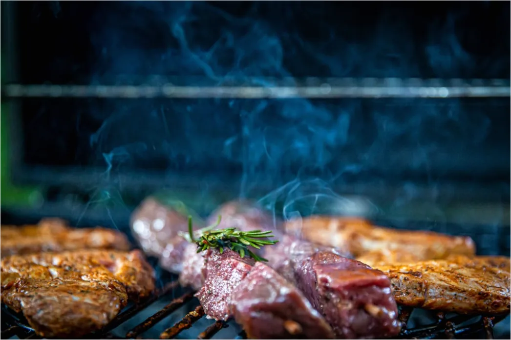 Detail Grill Bbq Fleisch Kohle Nahaufnahme Rauch Number 11