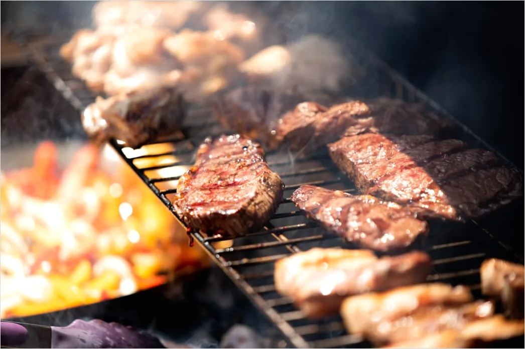 Detail Grill Bbq Fleisch Kohle Nahaufnahme Rauch Number 5