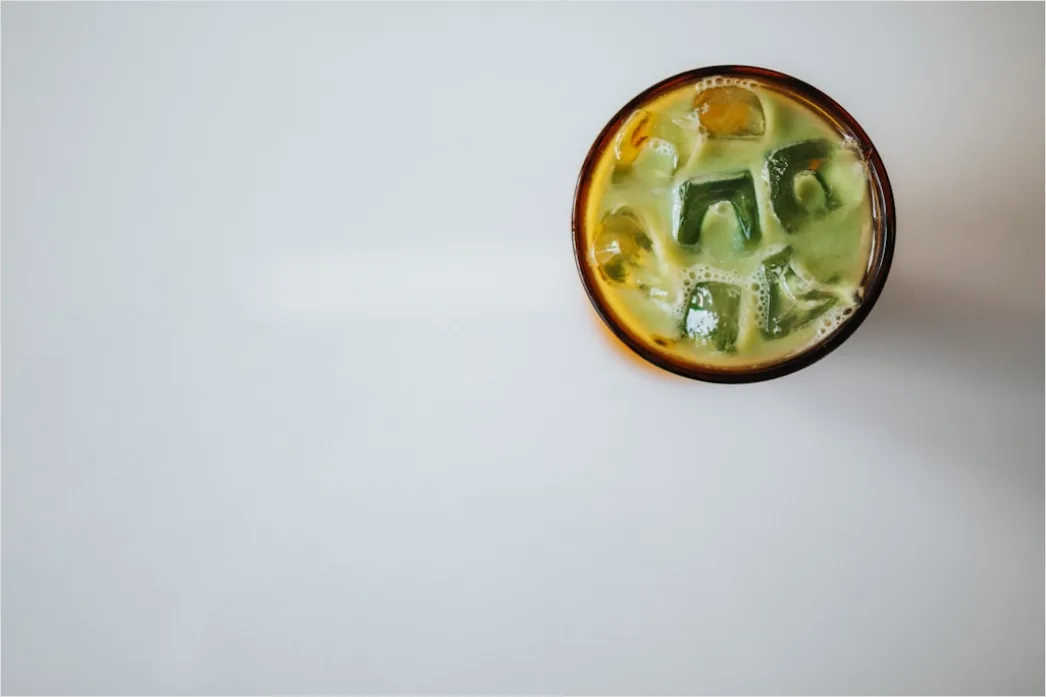 Detail Grüner Smoothie Glas Nahaufnahme Gesund Number 13