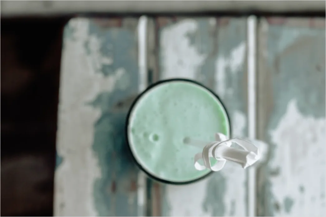 Detail Grüner Smoothie Glas Nahaufnahme Gesund Number 14