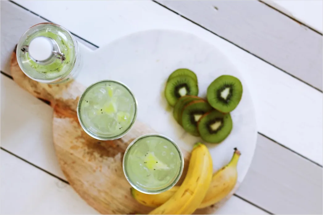 Detail Grüner Smoothie Glas Nahaufnahme Gesund Number 18