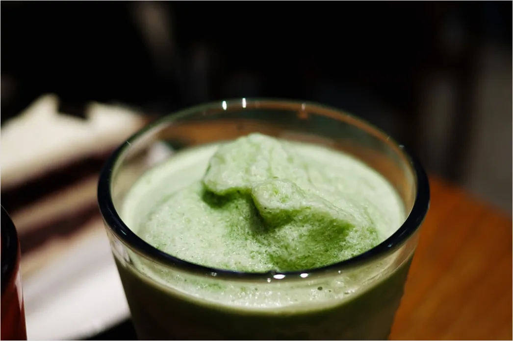 Detail Grüner Smoothie Glas Nahaufnahme Gesund Number 9