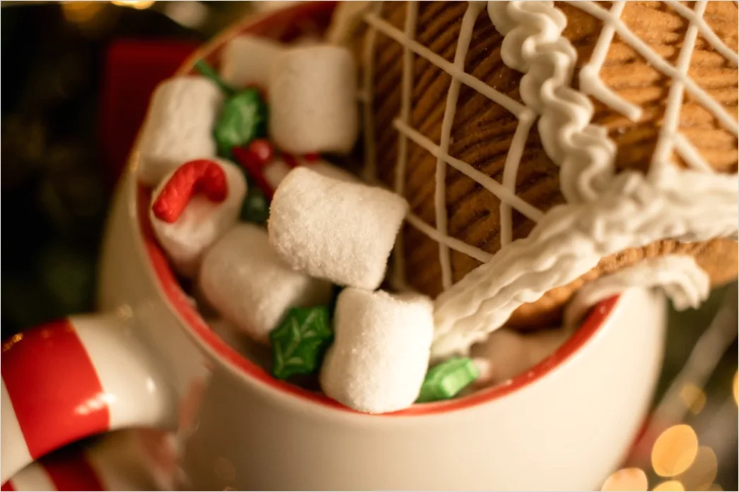 Detail Heiße Schokolade Tasse Marshmallow Nahaufnahme Number 16