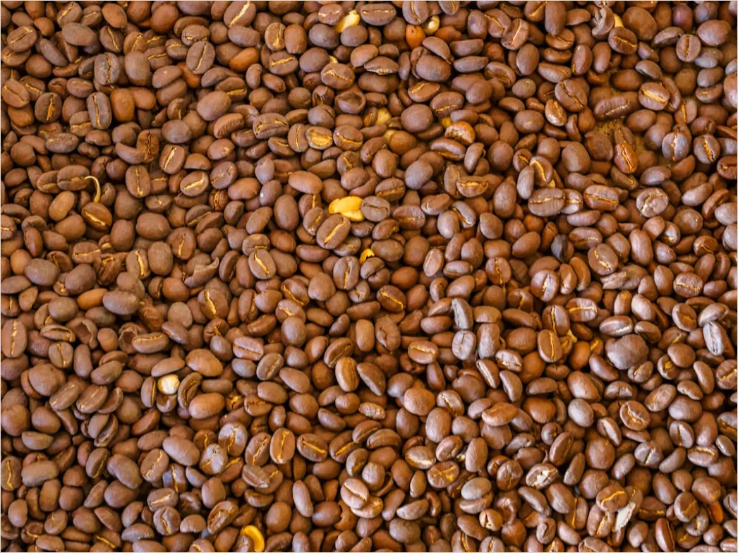 Detail Kaffee Bohnen Makro Nahaufnahme Textur Number 5