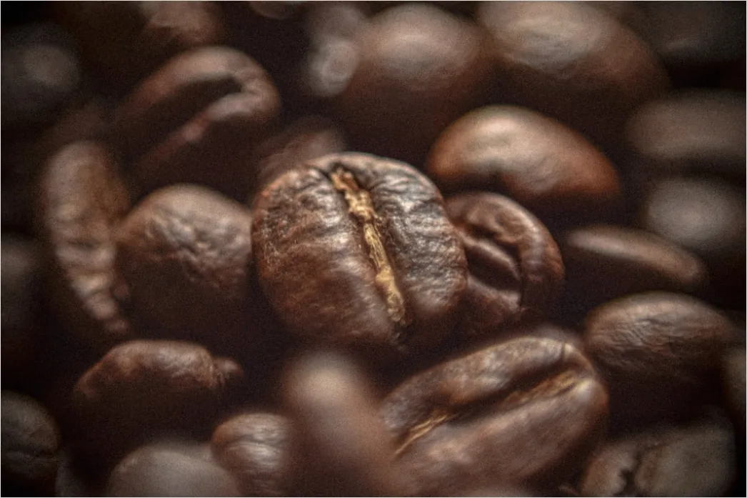 Detail Kaffee Bohnen Nahaufnahme Makro Detail Number 16