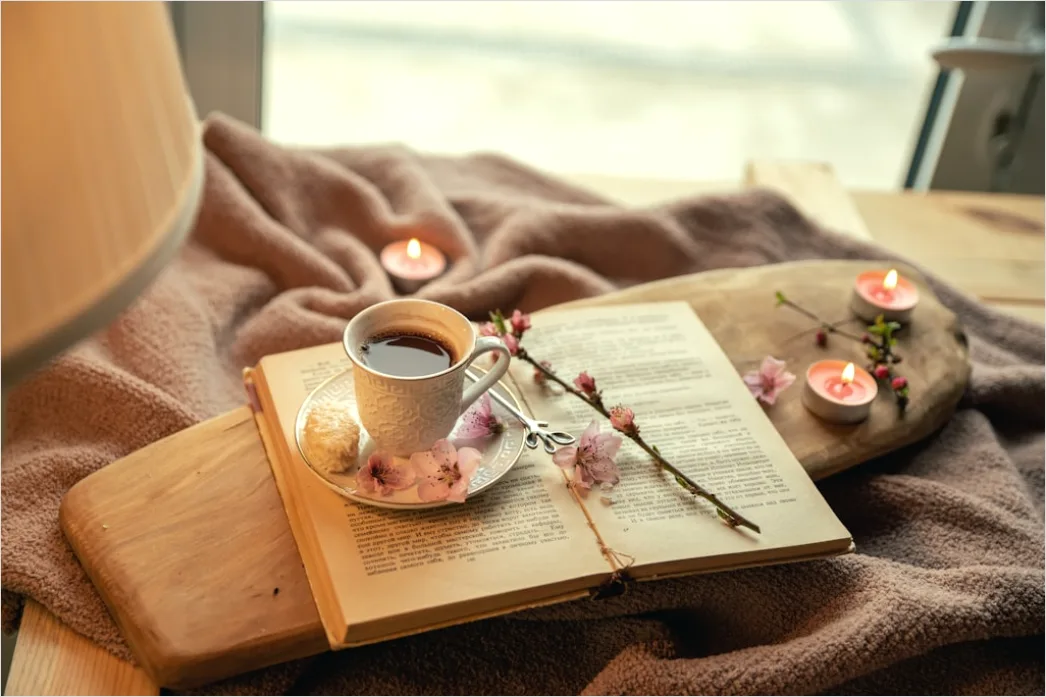 Detail Kaffee Und Buch Gemütlich Stimmungsvoll Number 19