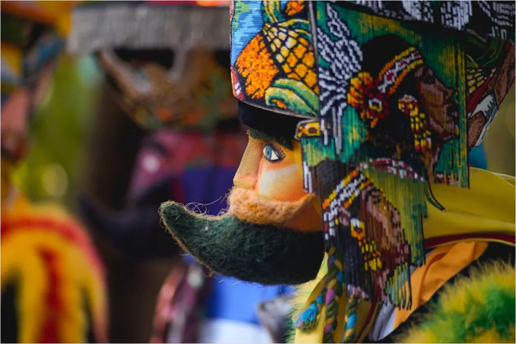 Detail Karneval Hut Maske Nahaufnahme Detail Number 2