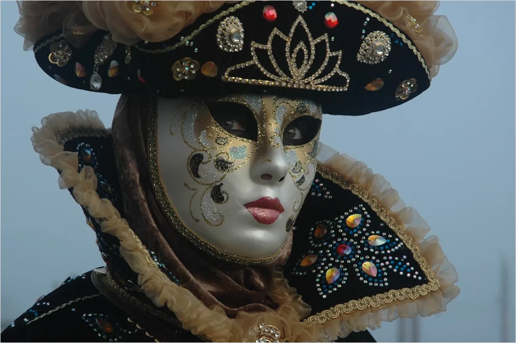Detail Karneval Hut Maske Nahaufnahme Detail Number 11