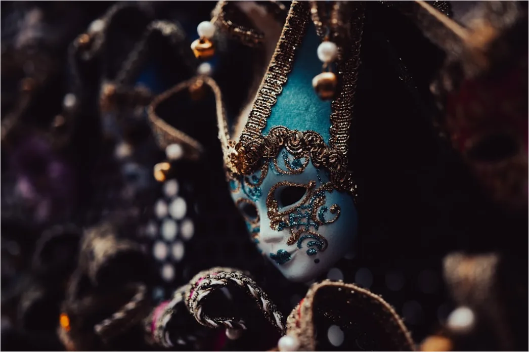 Detail Karneval Hut Maske Nahaufnahme Detail Number 12