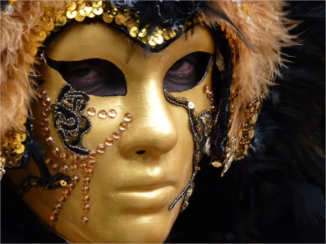 Detail Karneval Hut Maske Nahaufnahme Detail Number 4