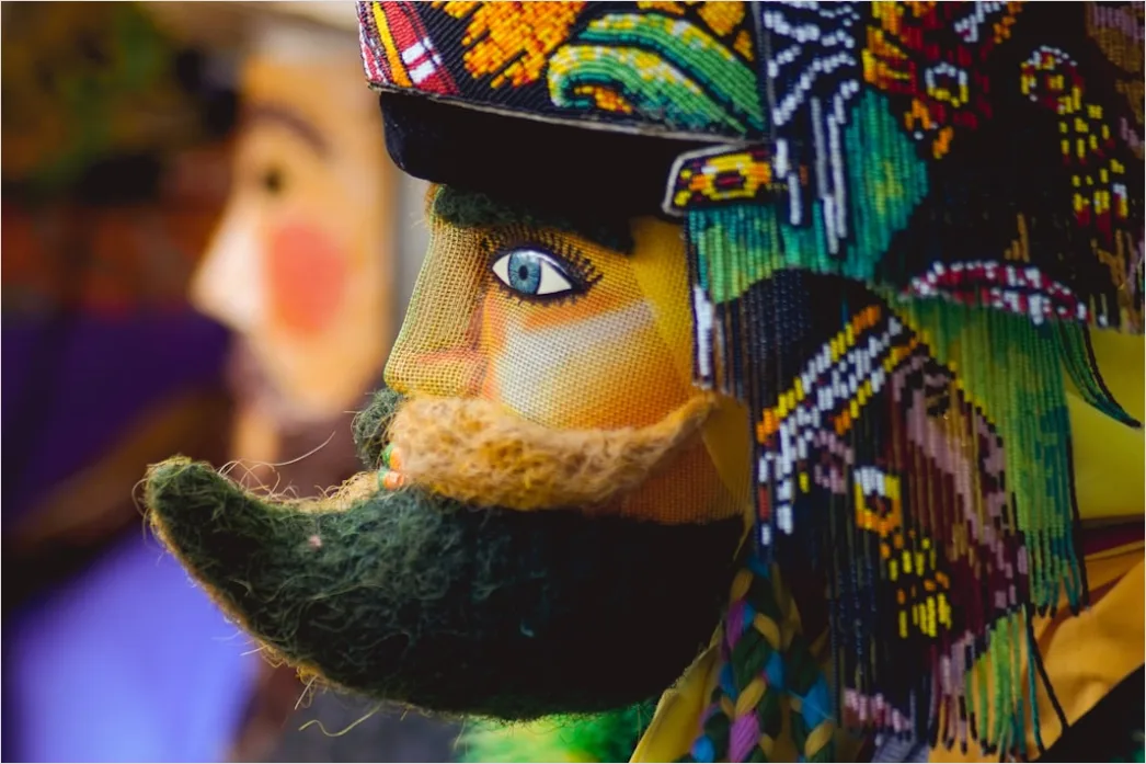 Detail Karneval Hut Maske Nahaufnahme Detail Number 7