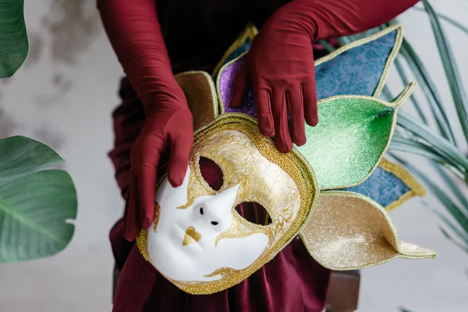 Karneval Maske Venedig Elegant Portrait 3522