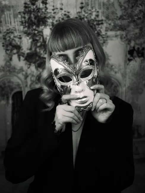 Detail Karneval Maske Venedig Elegant Portrait Number 15