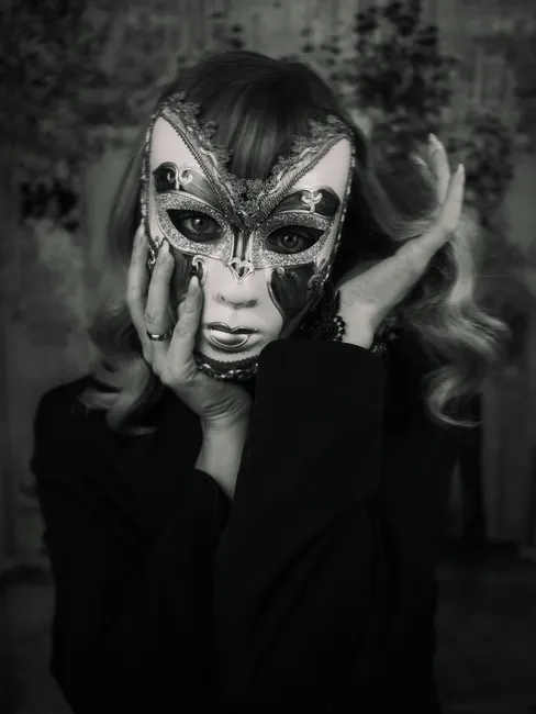Detail Karneval Maske Venedig Elegant Portrait Number 6