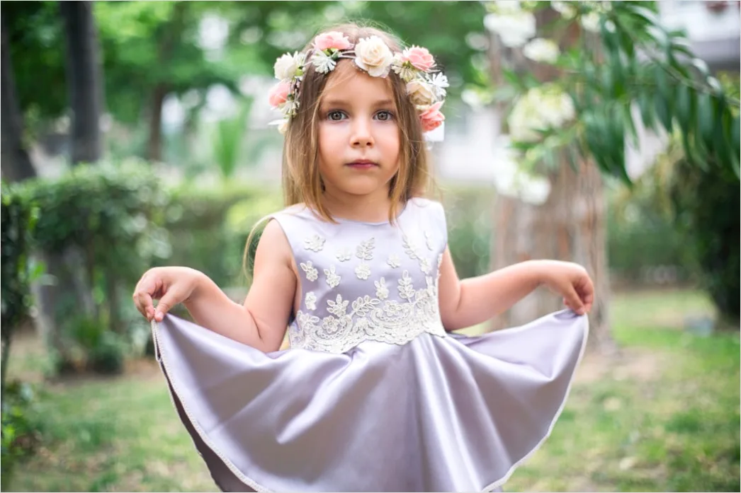 Kommunion Kleid Kind Portrait Elegant 0fa6