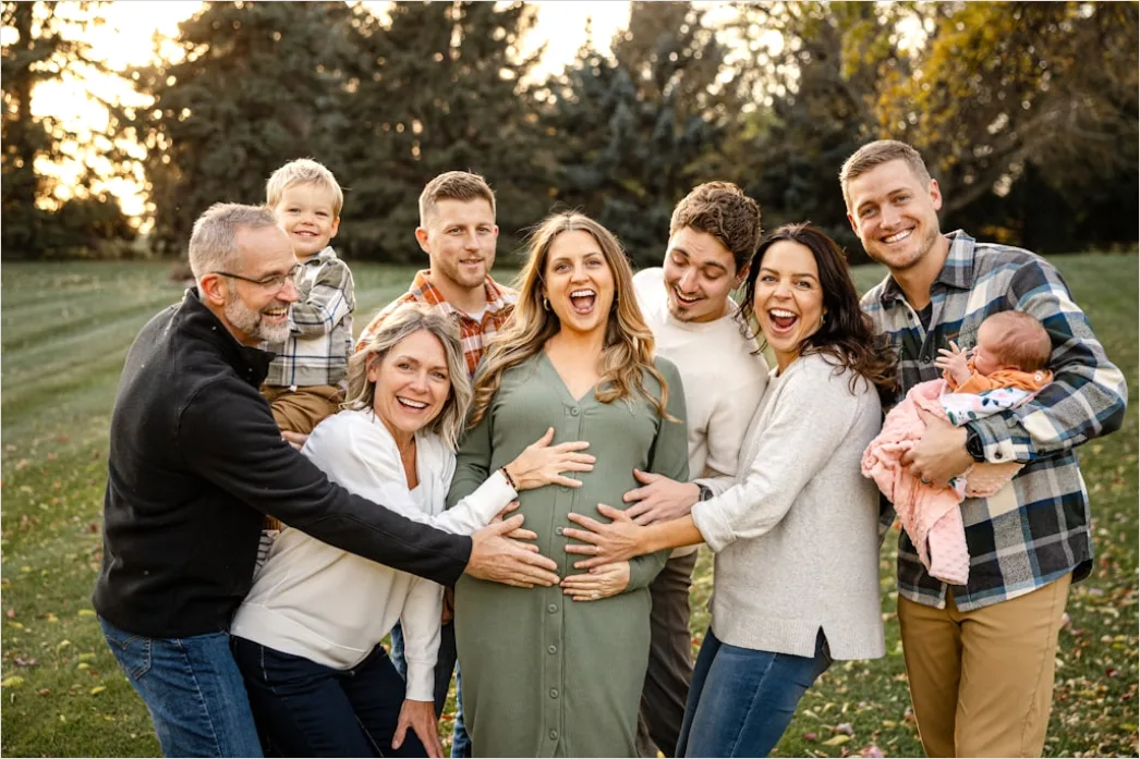 Konfirmation Feier Familie Portrait Outdoor 23e4