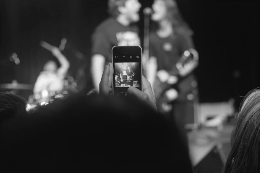 Detail Konzert Selfie Publikum Bühne Hintergrund Number 18