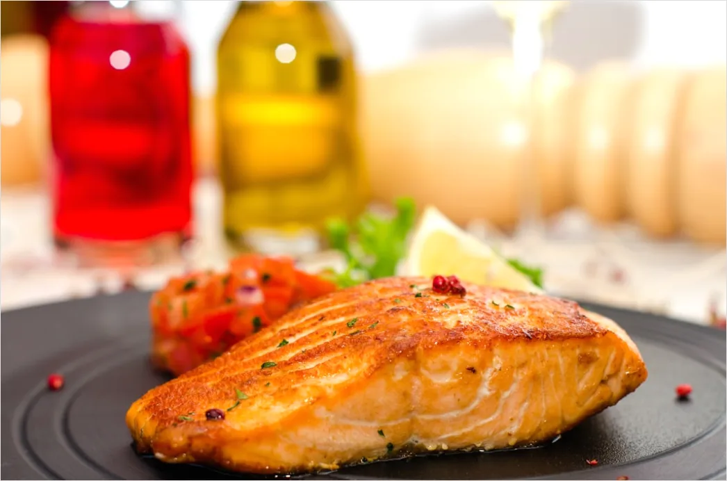 Detail Lachs Filet Teller Nahaufnahme Elegant Number 18