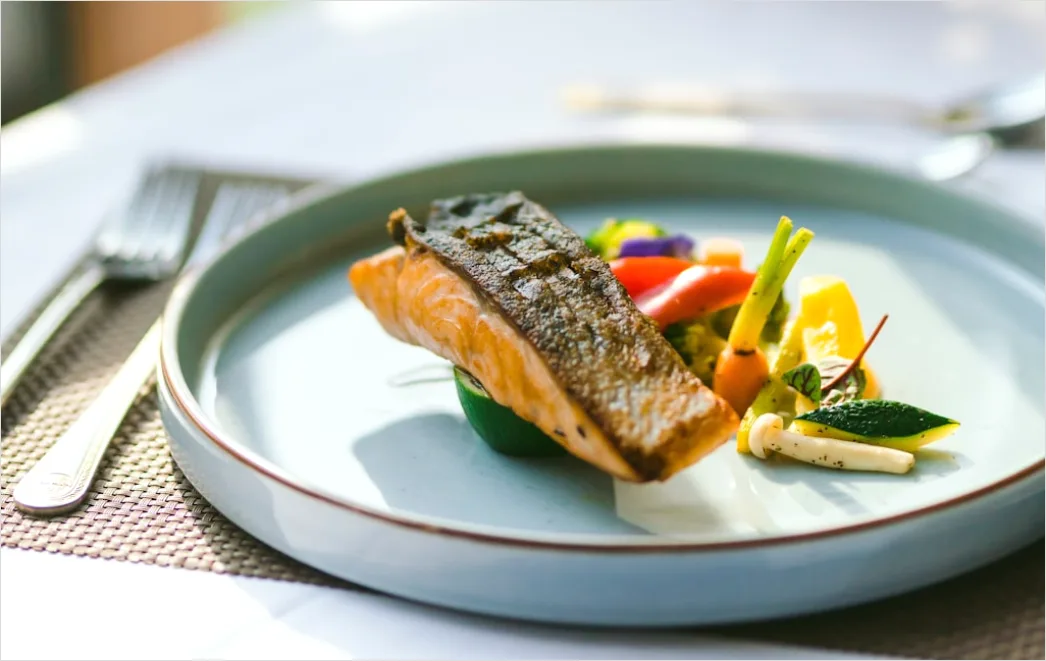 Detail Lachs Filet Teller Nahaufnahme Elegant Number 3