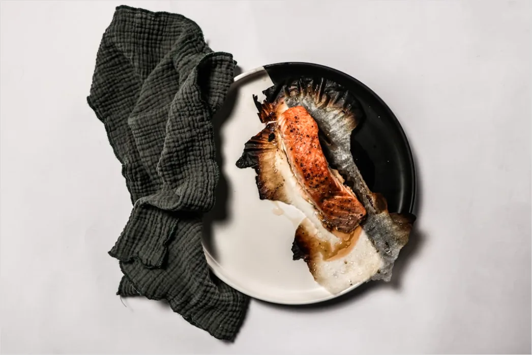 Detail Lachs Filet Teller Nahaufnahme Elegant Number 6