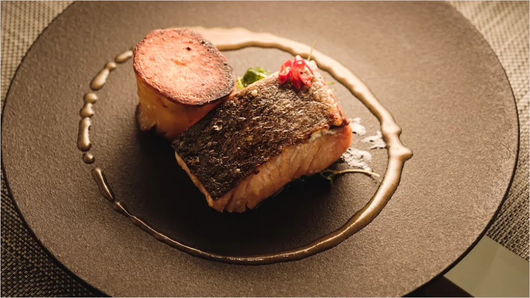 Detail Lachs Filet Teller Nahaufnahme Elegant Number 9