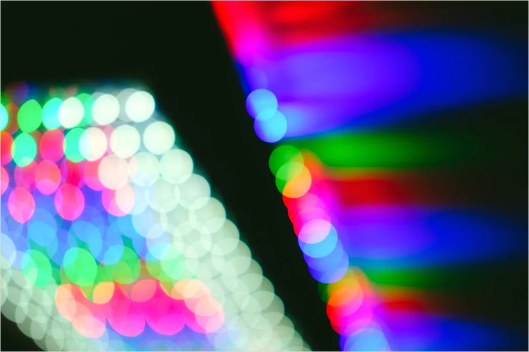 Detail Led Licht Makro Nahaufnahme Farbig Number 17