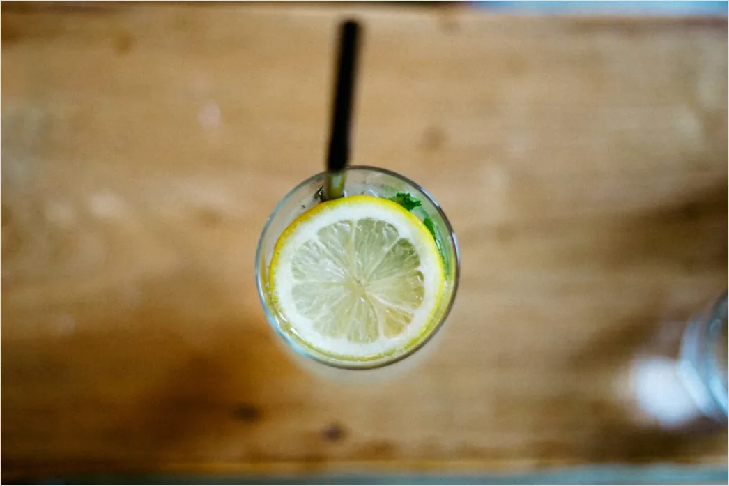 Detail Lemonade Glas Zitrone Minze Eis Sommer Number 13