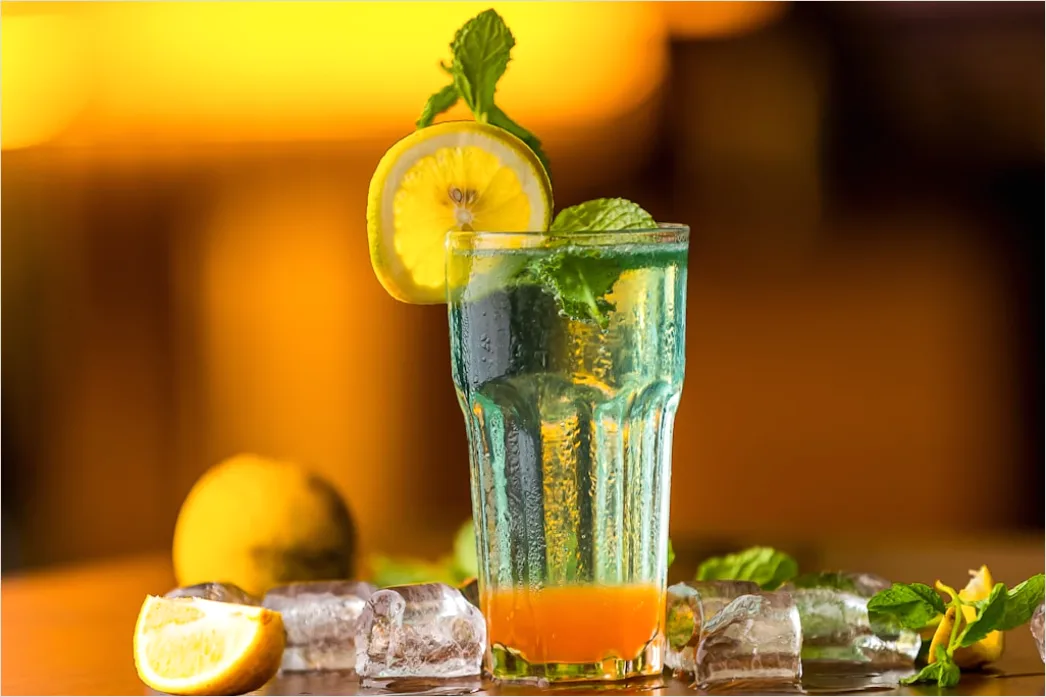 Detail Lemonade Glas Zitrone Minze Eis Sommer Number 5